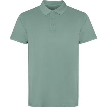 Tricou polo Cobain unisex - VERDE RAȚĂ SPĂLAT
