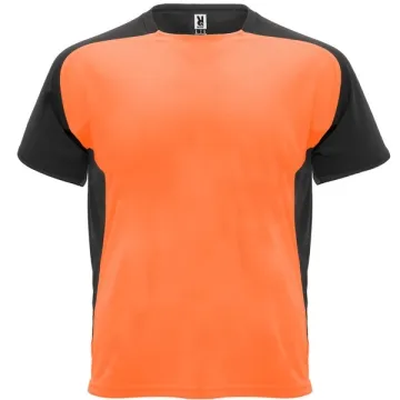 Tricou Bugatti bărbați - 100% bumbac - PORTOCALIU FLUOR/NEGRU