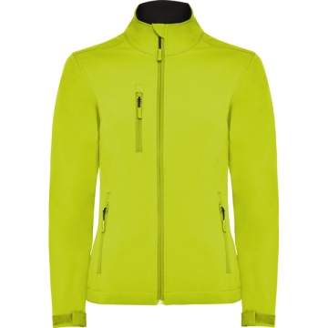 Jachetă softshell Nebraska damă - LIME PUNCH