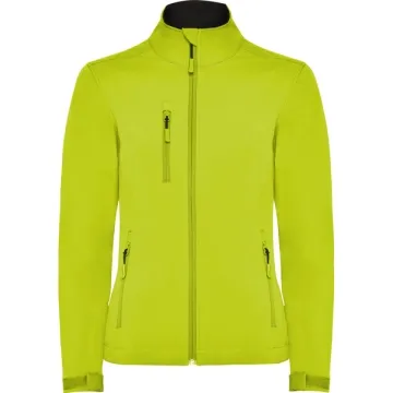 Jachetă softshell Nebraska damă - LIME PUNCH
