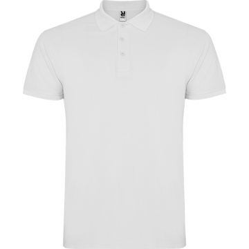 Tricou polo Star bărbați - ALB