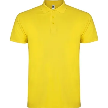 Tricou polo Star bărbați - GALBEN