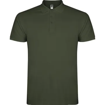 Tricou polo Star bărbați - ALB