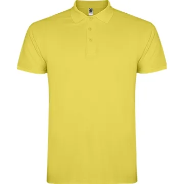 Tricou polo Star bărbați - ALB