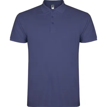 Tricou polo Star bărbați - ALBASTRU DENIM