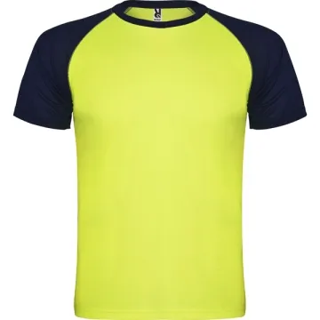 Tricou bărbați Indianapolis - GALBEN FLUOR/BLEUMARIN