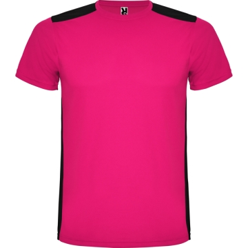 Tricou Detroit bărbat | Model clasic - FUCSIA/NEGRU