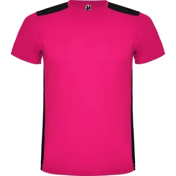 Tricou Detroit bărbat | Model clasic - FUCSIA/NEGRU
