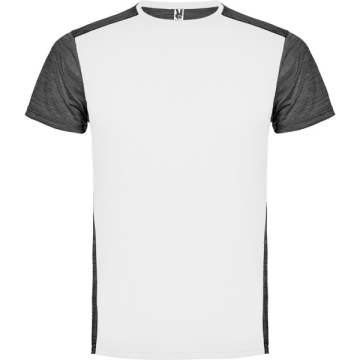 Tricou Zolder bărbați - ALB/NEGRU MELANJ