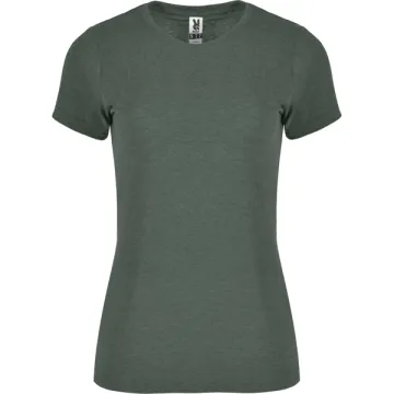 Tricou Fox Woman damă - VERDE STICLĂ MELANJ