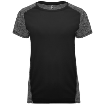 Tricou Zolder damă | Model versatil - NEGRU/NEGRU MELANJ