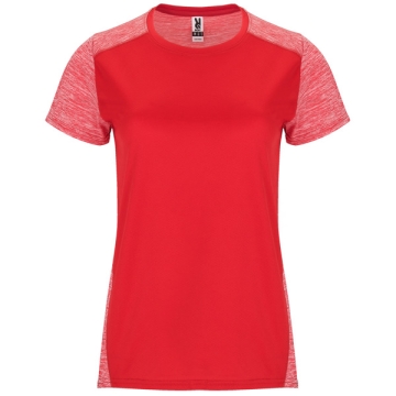 Tricou Zolder damă | Model versatil - ROȘU/ROȘU MELANJ