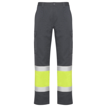 Jachetă NAOS înaltă vizibilitate bărbat - PLUMB/GALBEN FLUOR