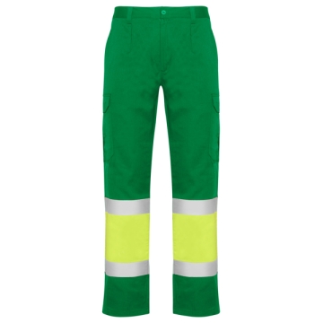 Jachetă NAOS înaltă vizibilitate bărbat - VERDE GRĂDINĂ/GALBEN FLUOR