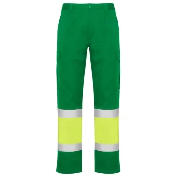 Jachetă NAOS înaltă vizibilitate bărbat - VERDE GRĂDINĂ/GALBEN FLUOR