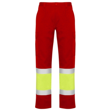 Jachetă NAOS înaltă vizibilitate bărbat - ROJO LABORAL/AMARILLO FLÚOR