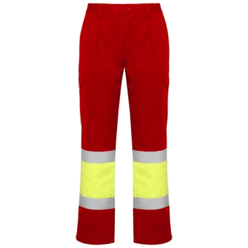 Vestă înaltă vizibilitate SOAN bărbat - ROJO LABORAL/AMARILLO FLÚOR