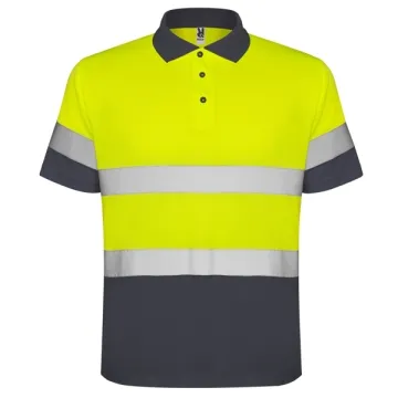 Vestă reflectorizantă Polaris bărbați - PLUMB/GALBEN FLUOR