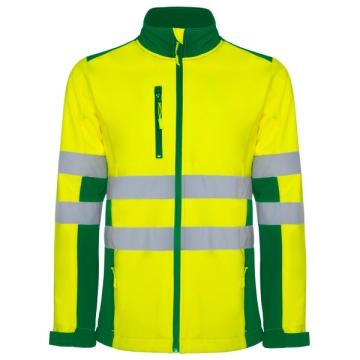 Vestă Antares alta vizibilitate bărbat - VERDE GRĂDINĂ/GALBEN FLUOR