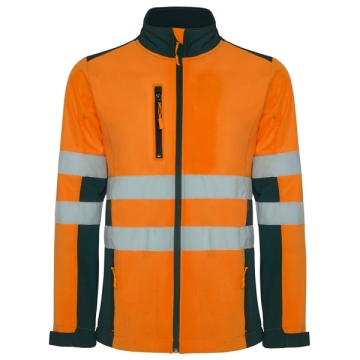 Vestă Antares alta vizibilitate bărbat - BLEUMARIN/PORTOCALIU FLUOR
