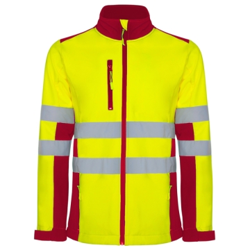 Vestă Antares alta vizibilitate bărbat - ROJO LABORAL/AMARILLO FLÚOR
