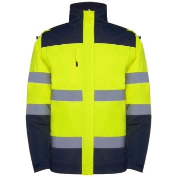 Jachetă reflectorizantă Epsylon bărbați - BLEUMARIN/GALBEN FLUOR
