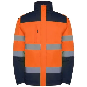 Jachetă reflectorizantă Epsylon bărbați - BLEUMARIN/PORTOCALIU FLUOR