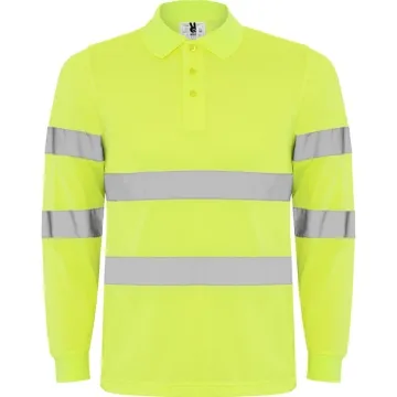 Tricou Polaris vizibilitate înaltă bărbat - GALBEN FLUOR