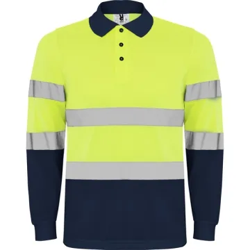 Tricou Polaris vizibilitate înaltă bărbat - GALBEN FLUOR