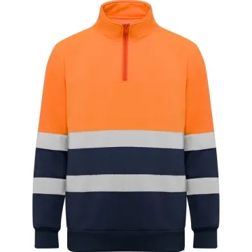 Vestă reflectorizantă Spica unisex - BLEUMARIN/PORTOCALIU FLUOR
