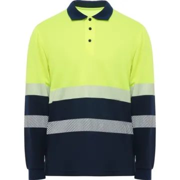 Vestă unisex Vega LS de înaltă vizibilitate - BLEUMARIN/GALBEN FLUOR