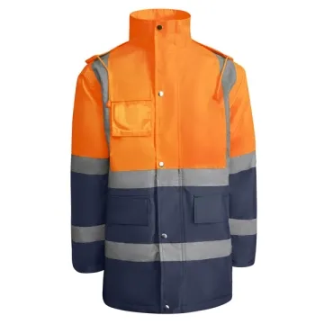 Vestă reflectorizantă Merak bărbați - BLEUMARIN/PORTOCALIU FLUOR