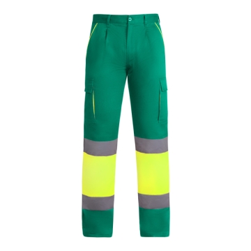 Jachetă reflectorizantă ENIX bărbat - VERDE GRĂDINĂ/GALBEN FLUOR