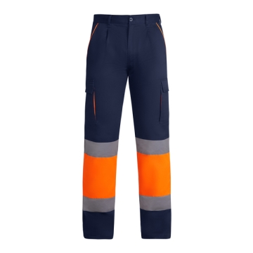 Jachetă reflectorizantă ENIX bărbat - BLEUMARIN/PORTOCALIU FLUOR