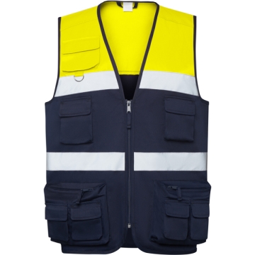 Jachetă reflectorizantă Beta unisex - BLEUMARIN/GALBEN FLUOR