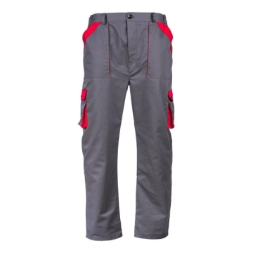 PANTALON CLASIC TERCOT 245 - PCT245GRR/RER-Gri/Rosu