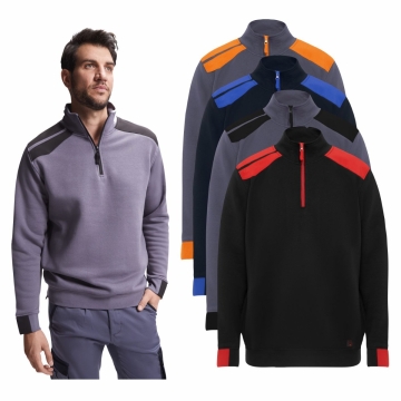 Hanorac barbati cu guler inalt 280 grame MAVERICK 8413 ROLY