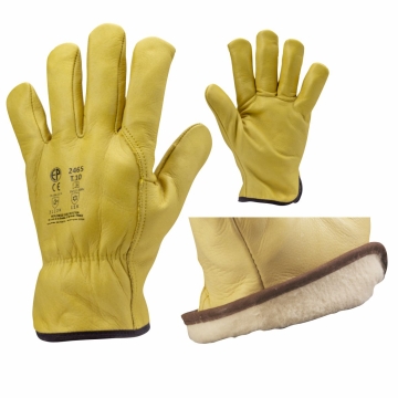 Manusi de protectie de iarna din piele de bovina Eurowinter Finlande Coverguard