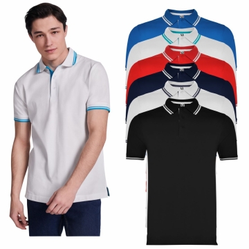 Tricou polo barbati bumbac 230 grame MONTREAL 6629 ROLY
