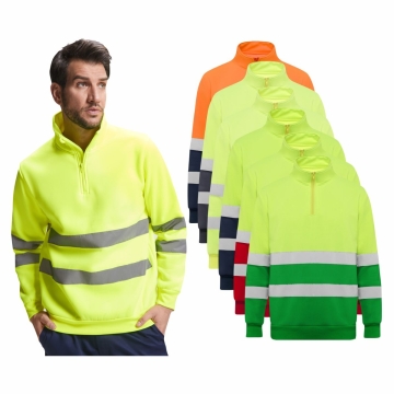 Hanorac unisex reflectorizant poliester 280 grame clasa 2 SPICA 9314 ROLY