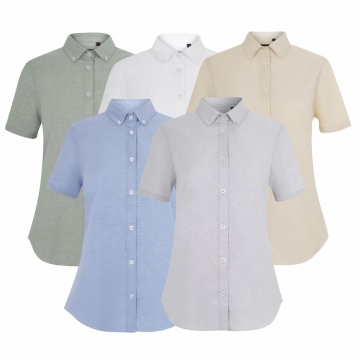 Camasa dama Stretch Oxford cu maneci scurte 405025S Velilla