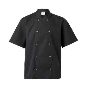 Jacheta bucatar cu maneci scurte si capse 405205 Velilla-Black-00-44