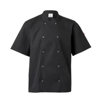 Jacheta bucatar cu maneci scurte si capse 405205 Velilla-Black-00-44
