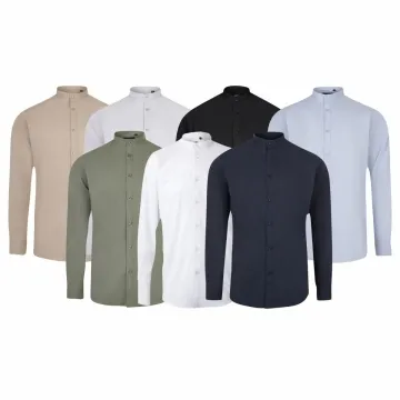 Camasa barbati tip tunica cu maneci lungi, densitate 115gr/mp, Sleeve stretch 405013S Velilla