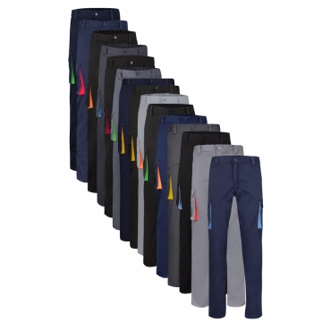 Pantaloni de lucru  slim fit Stretch inisex bicolori 103024S Velilla 