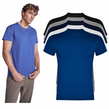 Tricou barbati bumbac neted 160grame TECKEL 6523 ROLY