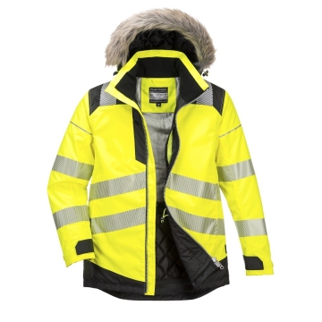 Jacheta protectie de inalte vizibiliatate cu benzi reflectorizante Traffic Contrast S466 Portwest echipam,ent de protectie ava sting Piatra Neamt