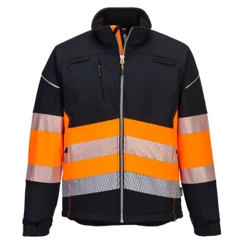 Jacheta de protectie softshell HiVis clasa 1 PW375 Portwest -Negru/Portocaliu-S