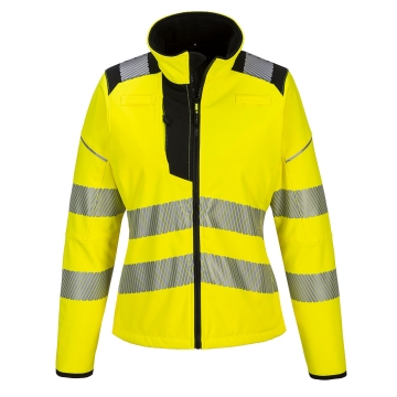 Jacheta dama softshell PW381 Portwest-Galben / Negru-XS