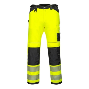 Pantaloni protectie HiVis dama PW385 Portwest-Galben Fluorescent-28